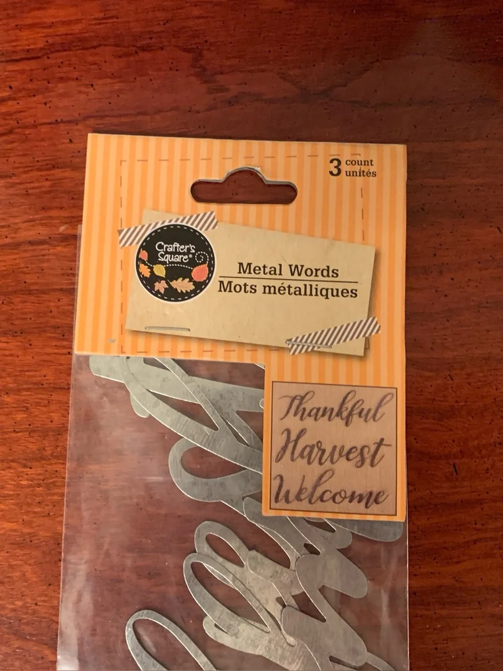 Metal Words “Thankful” 